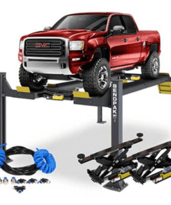 BENDPAK HDSO14AX 14,000 lbs Alignment Lift - RBJ7000 Rolling Air Jack - Airline Kit