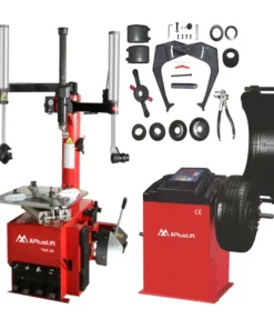 APlusLift THA-28 Tire Changer & WBS-500 Wheel Balancer Combo – 3 Year Warranty